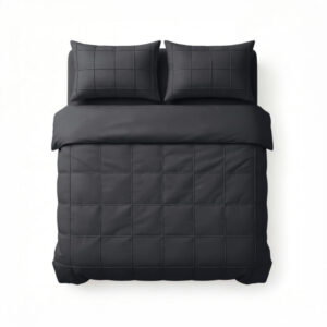 Sleeptime Check Pintuck Zwart 240 x 200/220