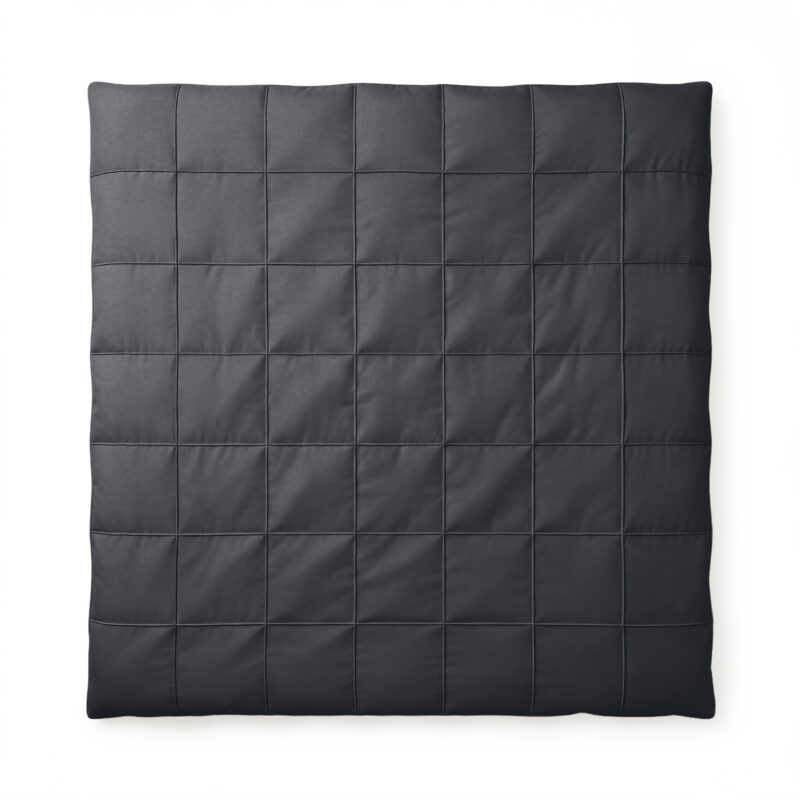 Check Pintuck Zwart - Sleeptime bed 240 x 220 cm van Microvezel