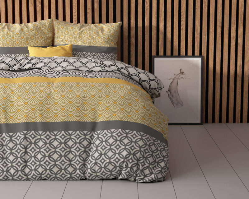 Chezka Grijs - Sleeptime bed 240 x 220 cm van Micropercal / Katoen