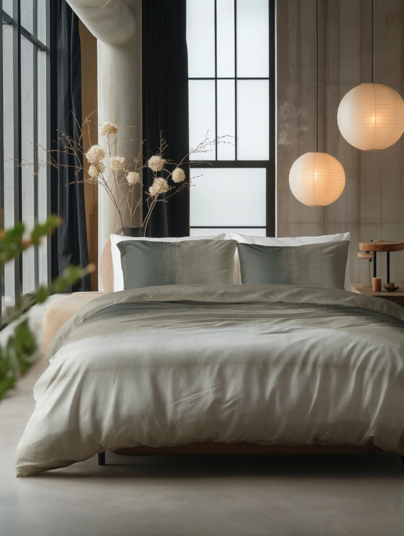 Eden Green - Sleeptime bed 240 x 220 cm van Katoen