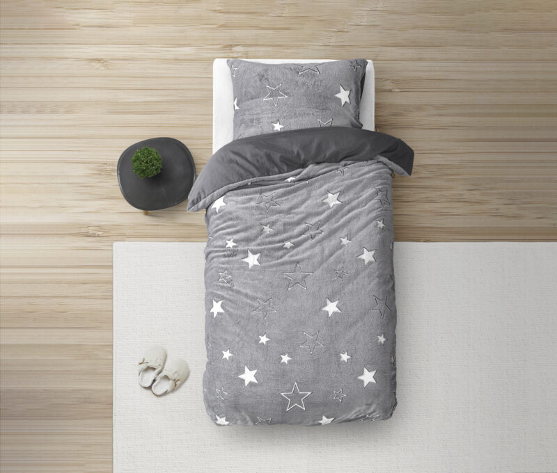 Glow in the dark Stars Grijs 140 x 220 Sleeptime
