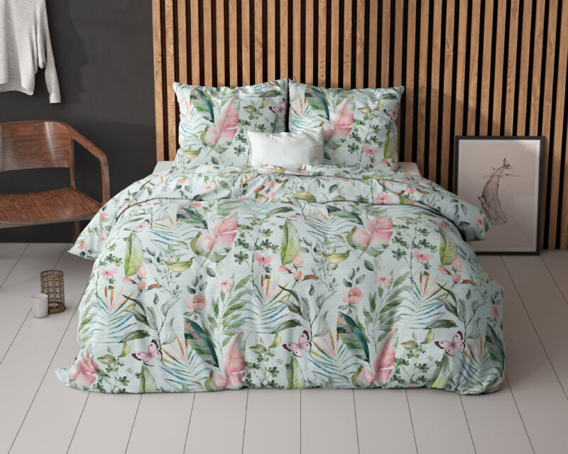 Sleeptime bed 200 x 220 cm van Micropercal / Katoen - Groen