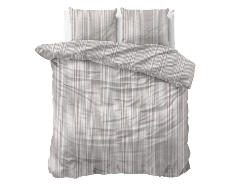 Sleeptime Pinstripe Taupe 200 x 220 cm