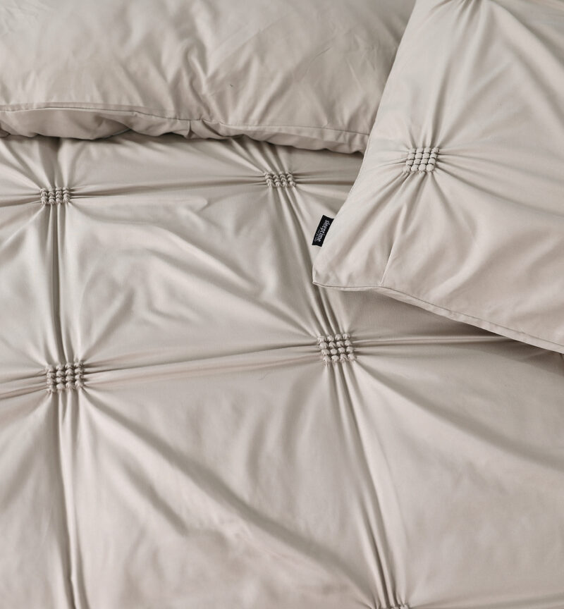 Sleeptime Punch pintuck Taupe 240 x 220