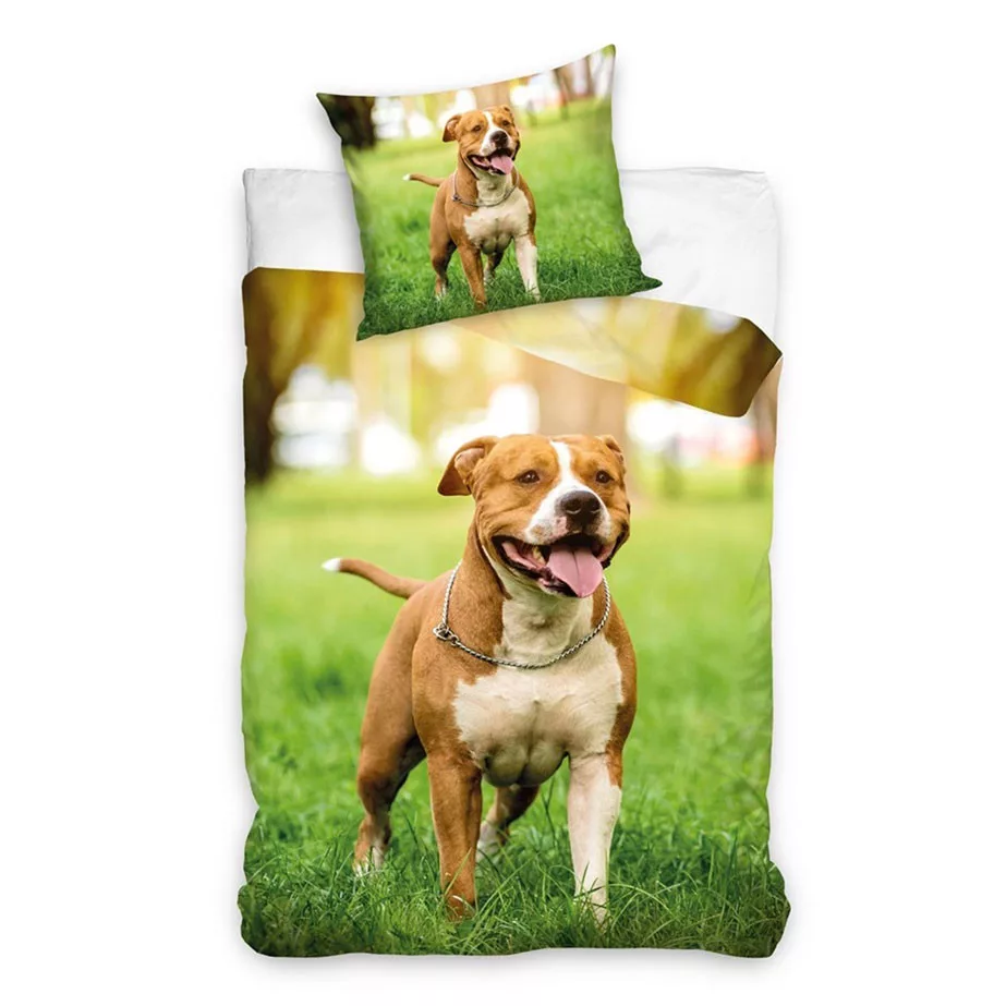 Good Morning dekbedovertrek Pitbull - Multicolor - 140 x 200/220 cm - 100% katoen