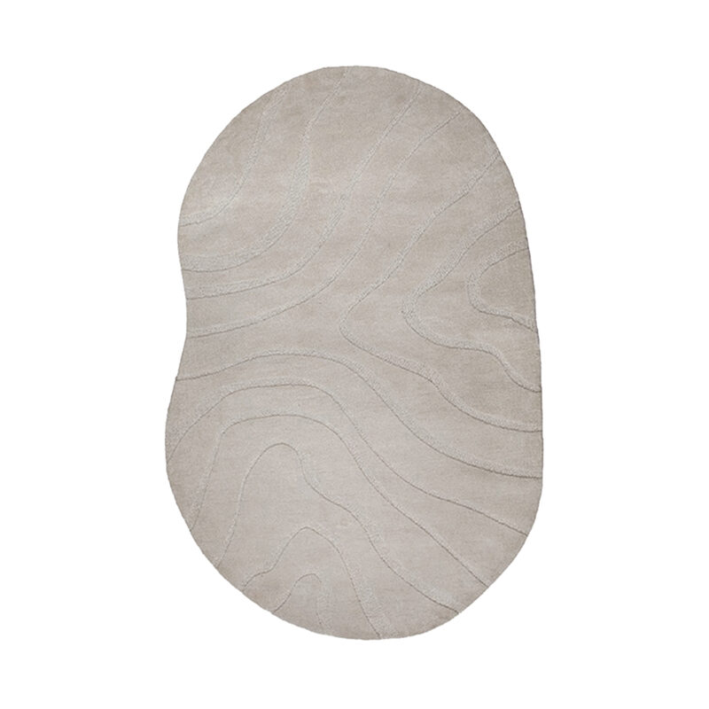 LABEL51 Vloerkleden Goa - Taupe - Polyester - 200x300 cm - Organisch