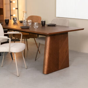 Label51 eetkamertafel Jule - Walnoot - Eiken - foto 1