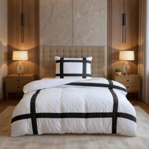 Alberto - Dreamhouse bed - Zwart - 140 x 220 cm - Katoen