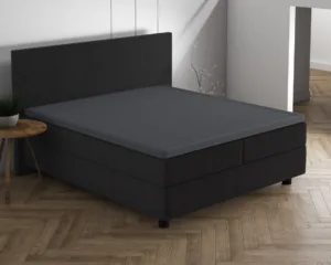 Dreamhouse hoeslaken Antraciet 80/90 X 200/220 cm - Antraciet - 80 x 200 cm - 100% Katoen gebreid