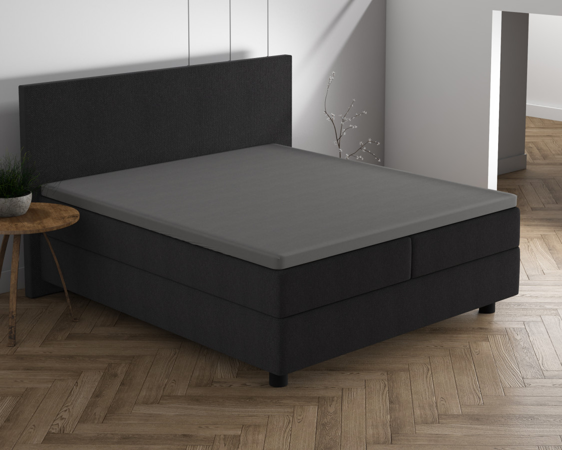 Dreamhouse Dubbel Jersey 220 gr. Topper Hoeslaken Grijs 190/200 x 220/230 cm