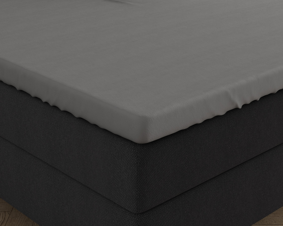 Hoeslaken Grijs 80/90 X 200/220 cm 80 x 200 cm van Dreamhouse, Zwart