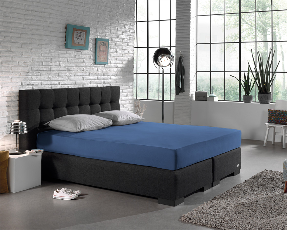 Hoeslaken Blauw 80/100 x 200 cm 80 x 200 cm van Dreamhouse, Blauw