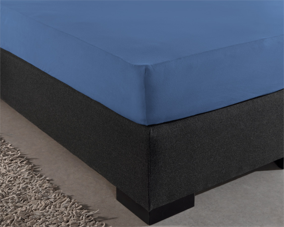 Dreamhouse laken 80 x 200 cm van 100% katoen, Blauw 80/100 x 200 cm