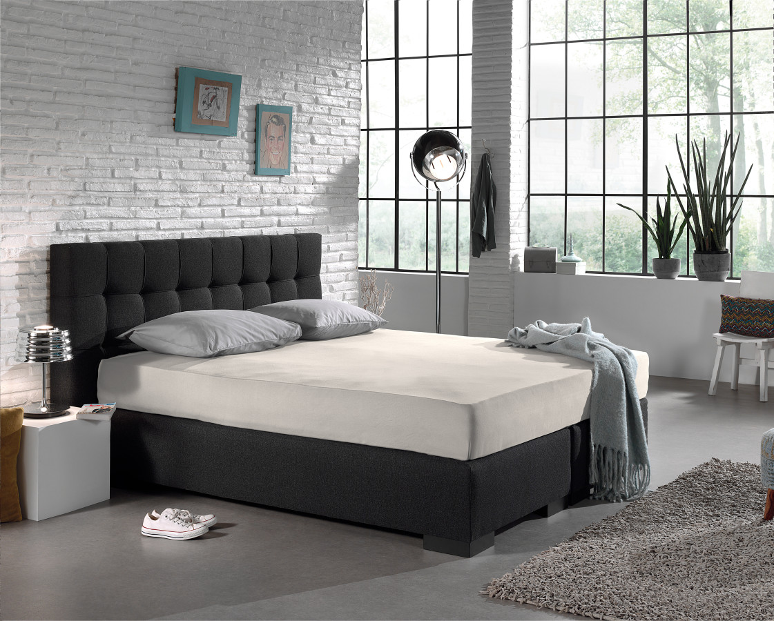 Creme 190/200 x 200/220 cm laken van Dreamhouse, 190 x 200 cm