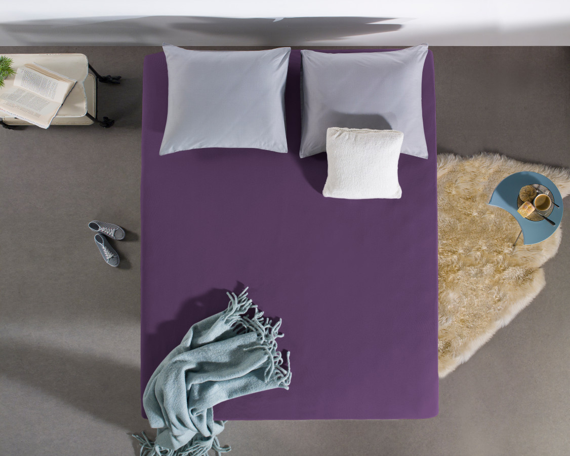 Paars 80/100 x 200 cm laken van Dreamhouse, 80 x 200 cm