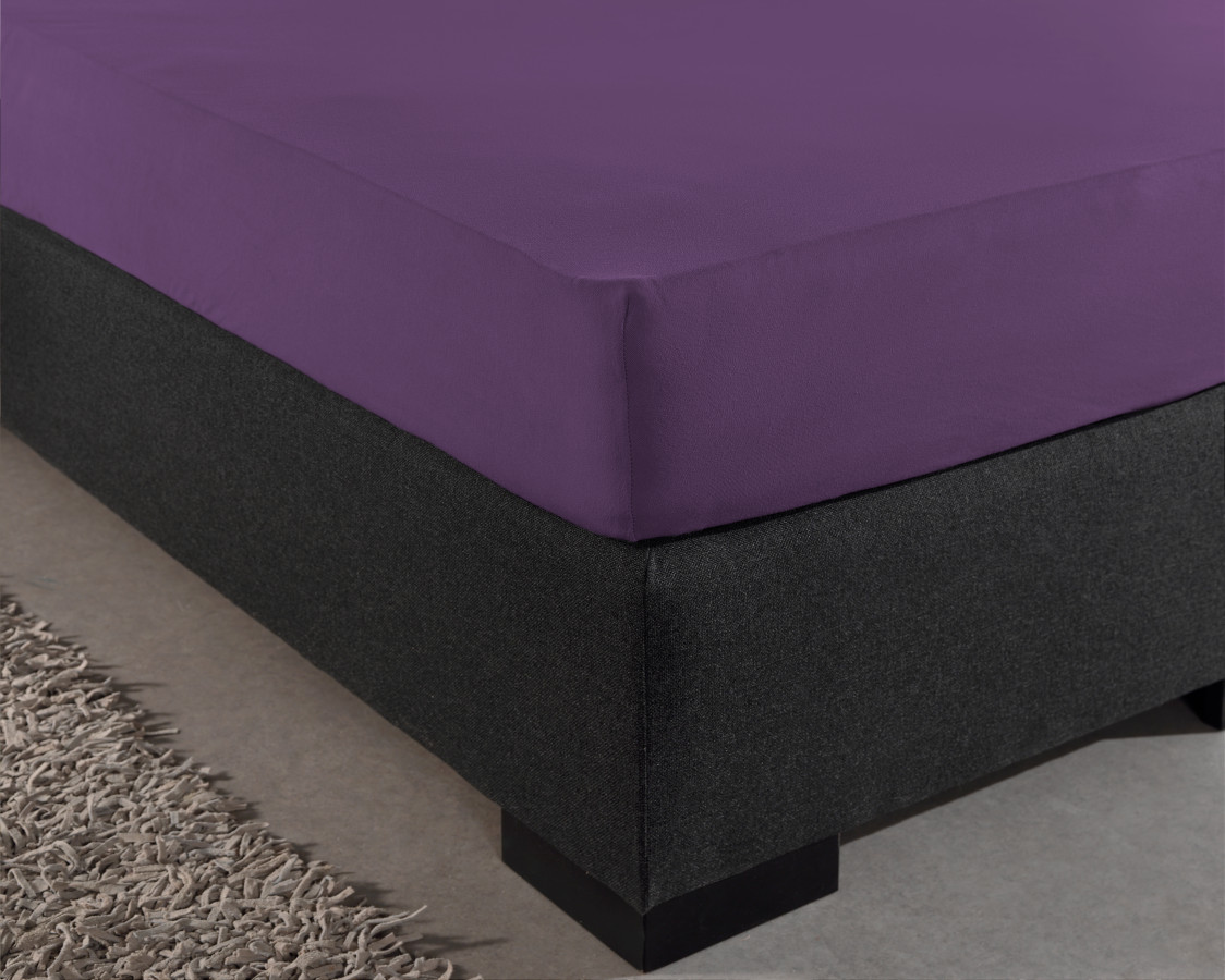 Hoeslaken Paars 80/100 x 200 cm 80 x 200 cm van Dreamhouse, Paars