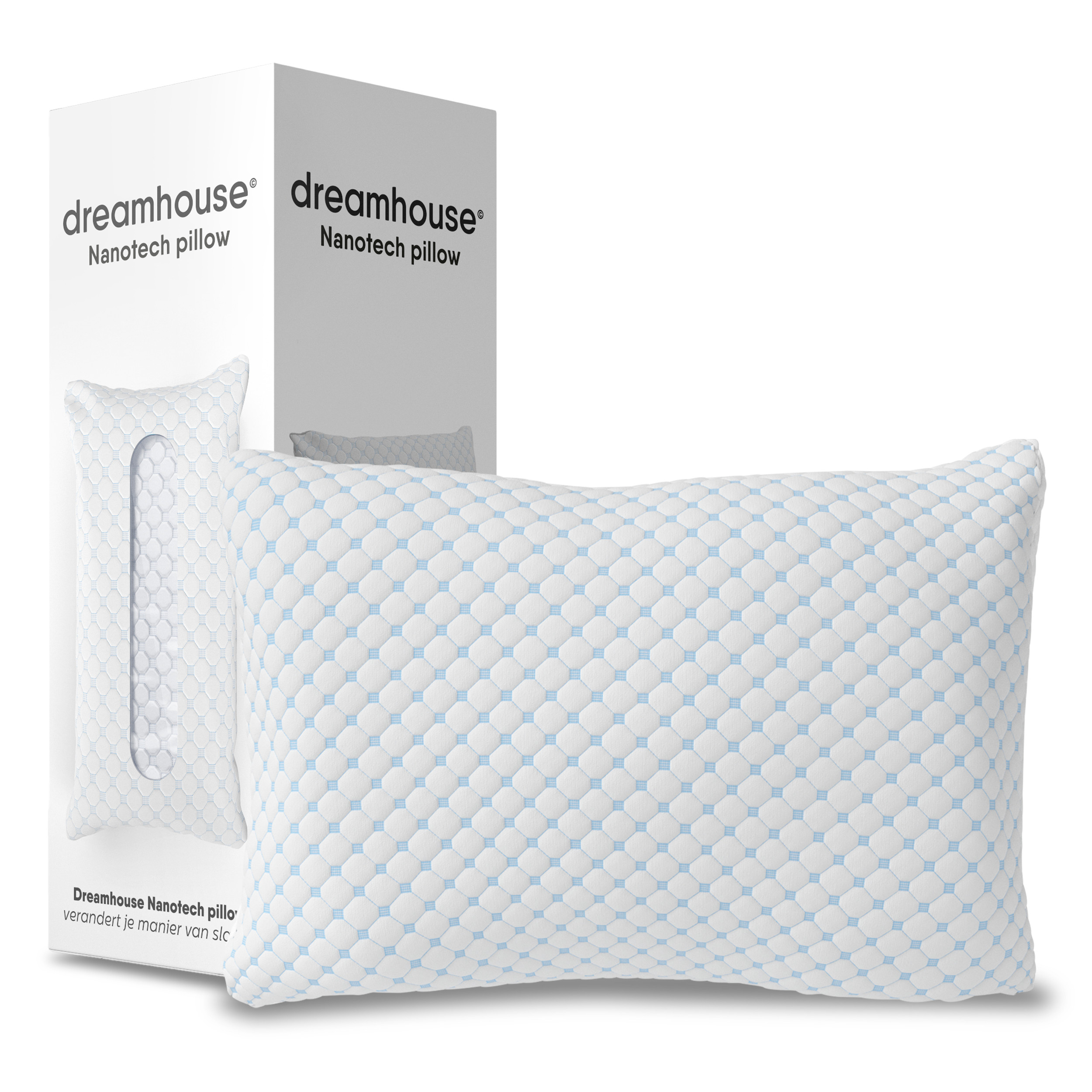50 x 70 cm hoofdkussen van Dreamhouse - Traagschuim Vulling