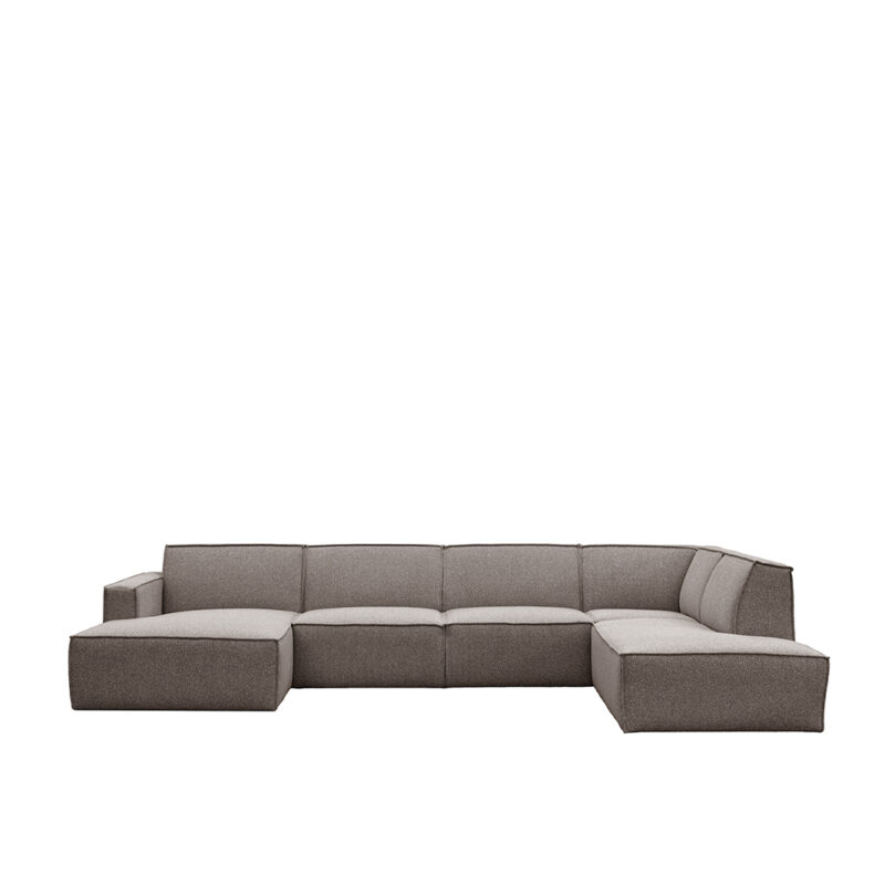 LABEL51 Bank Kay - Mushroom - Boucle - Rechts Voorstaand