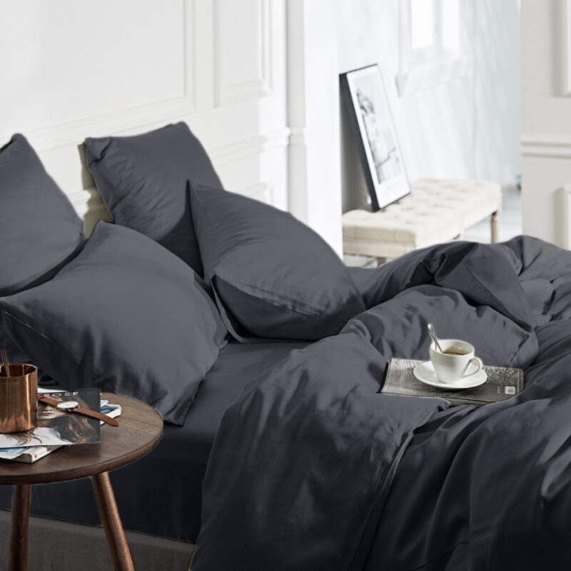 100% Bamboo Antraciet 200 x 200/220