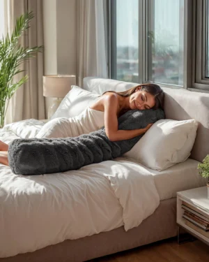 Primaviera Deluxe bed - Antraciet - Faux Fur Pom - foto 1