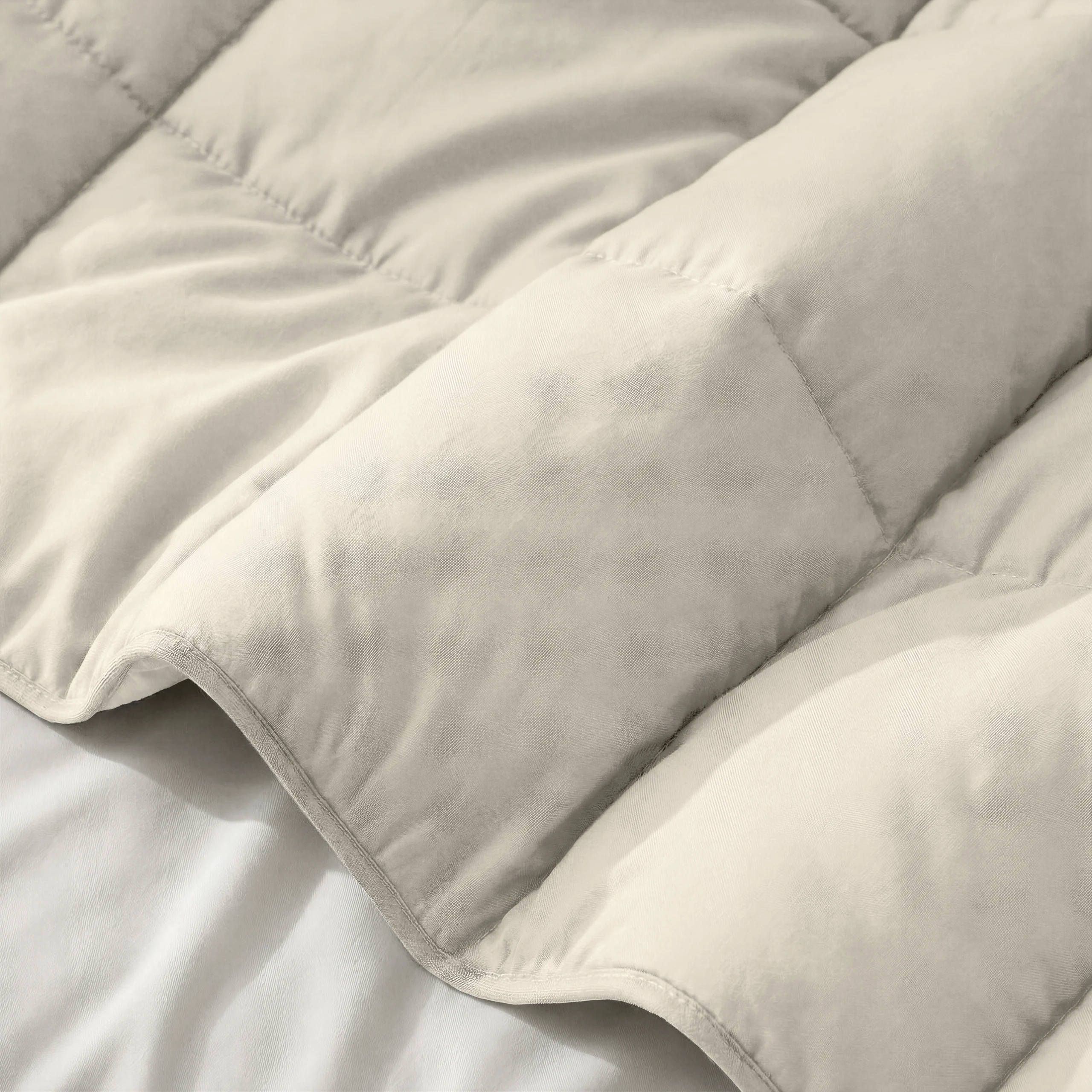Dekbed Percale Beige 140 x 220 cm 140 x 220 cm van Primaviera Deluxe, Beige