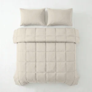 Primaviera Deluxe dekbed Percale Beige 200 x 220 cm - Beige - 200 x 220 cm - 100% katoen