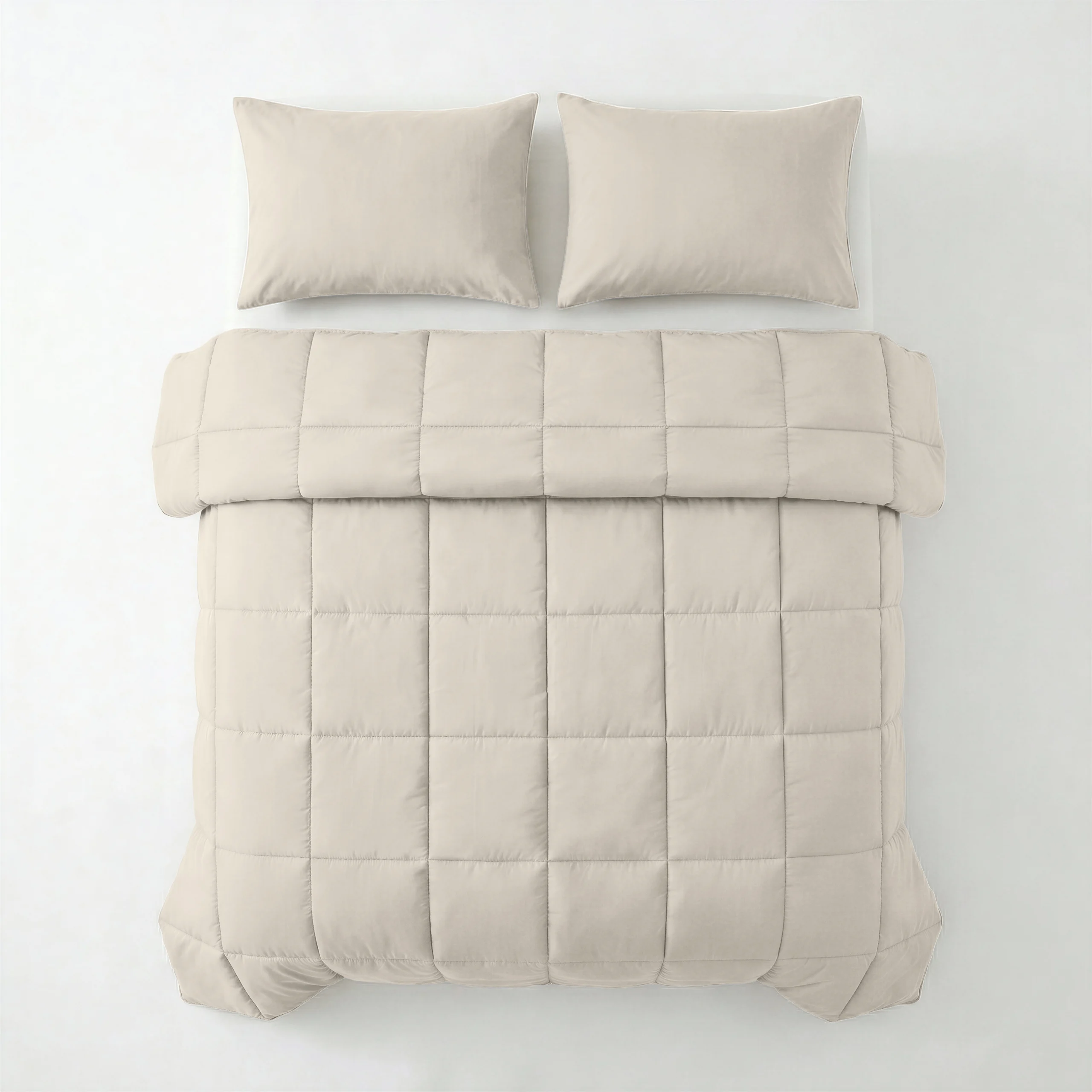Primaviera Deluxe dekbed Percale Beige 200 x 220 cm - Beige - 200 x 220 cm - 100% katoen