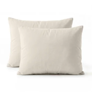 Primaviera Deluxe kussensloop Percale 2Pack Beige 60 x 70 cm - Beige - 60 x 70 cm - 100% katoen
