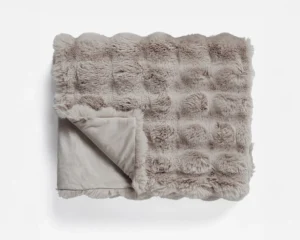 Primaviera Deluxe plaid Taupe/Rose 150 x 200 cm - 500 gsm