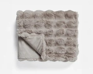 Primaviera Deluxe plaid Taupe/Rose 240 x 200 cm - 500 gsm