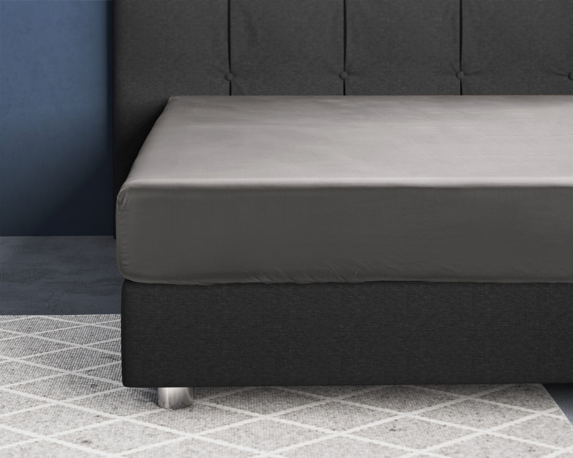 Grijs 160 x 200 cm laken van Primaviera Deluxe, 160 x 200 cm