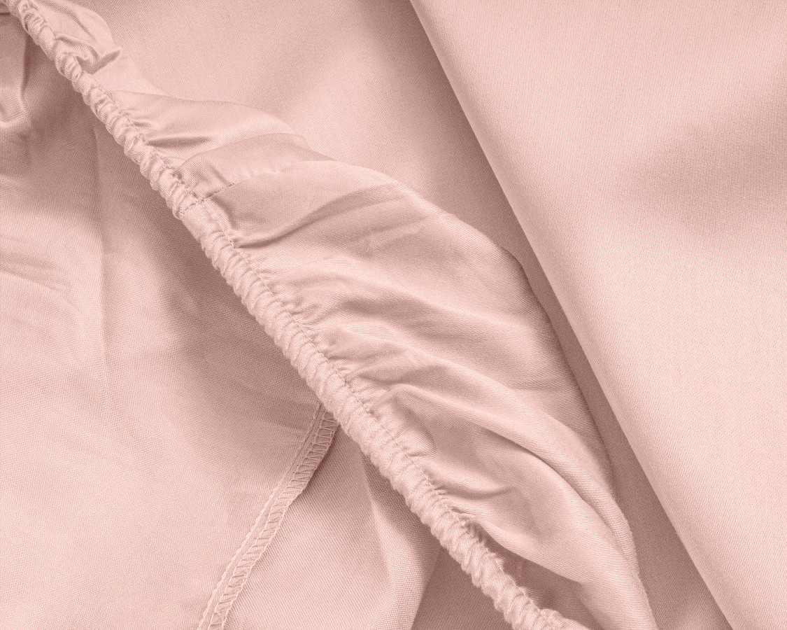 Primaviera Deluxe laken 90 x 220 cm van 100% katoen/satijn, Roze 90 x 220 cm