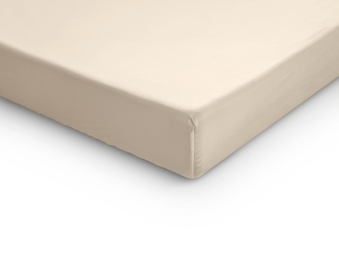 Hoeslaken Zand 120 x 200 cm 120 x 200 cm van Primaviera Deluxe, Zand