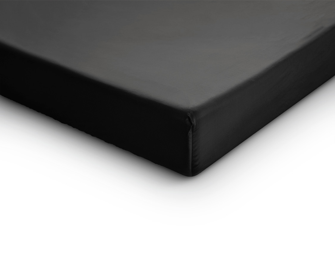 Hoeslaken Zwart 160 x 220 cm 160 x 220 cm van Primaviera Deluxe, Zwart