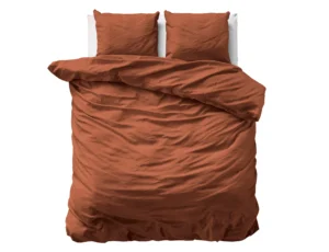 Primaviera Deluxe Uni Satijn Dekbedovertrek Bruin 200 x 200/220