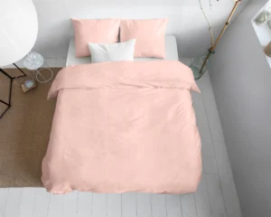 Primaviera Deluxe Uni Satijn Dekbedovertrek Roze 200 x 200/220