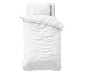 Primaviera Deluxe Uni Satijn Dekbedovertrek Wit 140 x 200/220