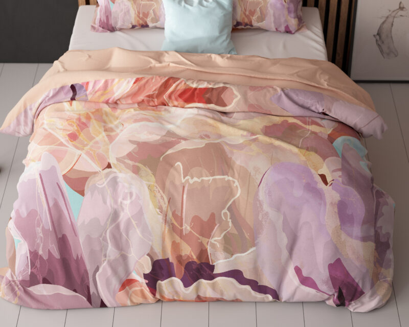 Sleeptime bed 200 x 220 cm van Microvezel - Roze
