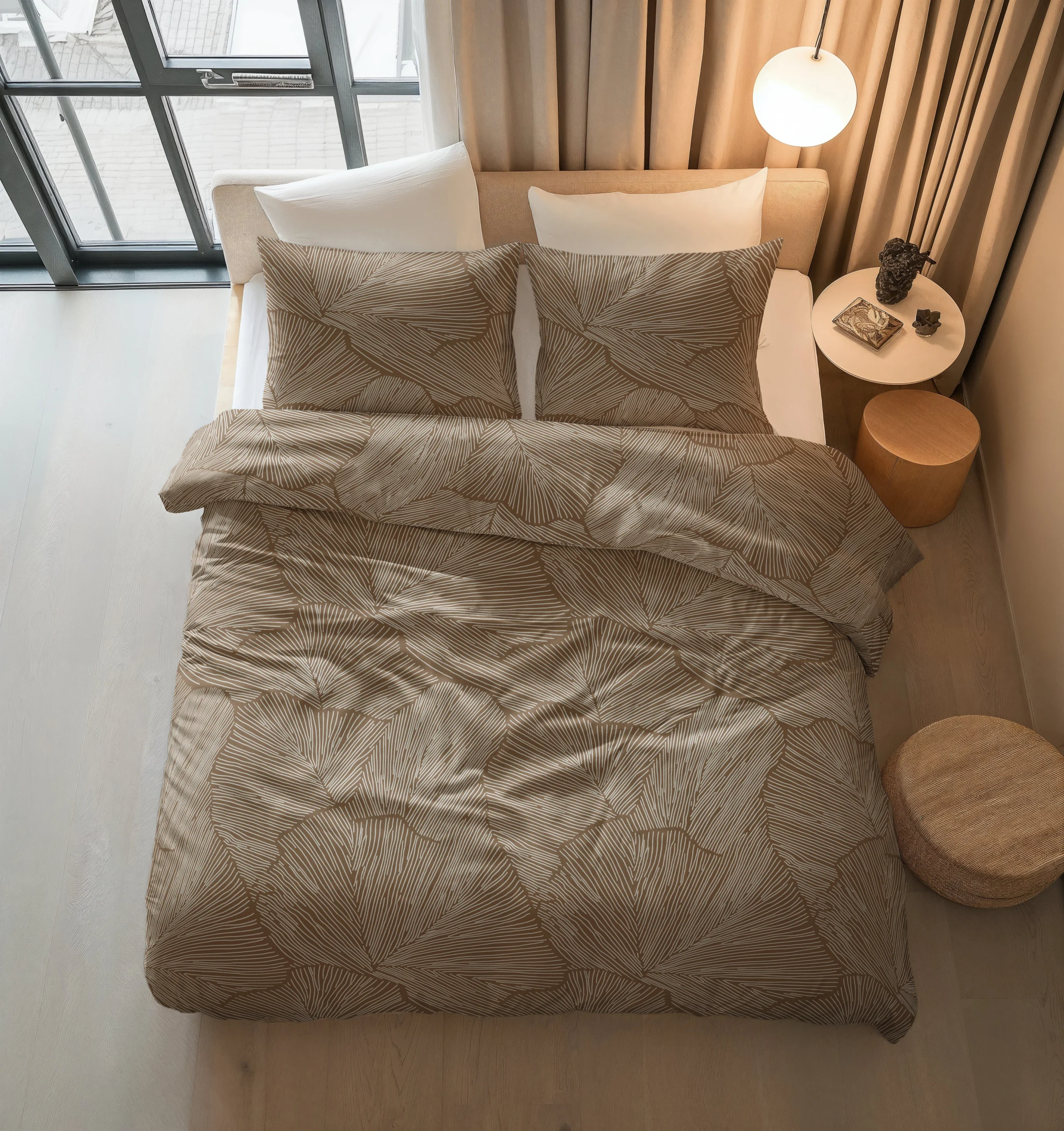 Amber Beige/bruin 140 x 200/220 Sleeptime