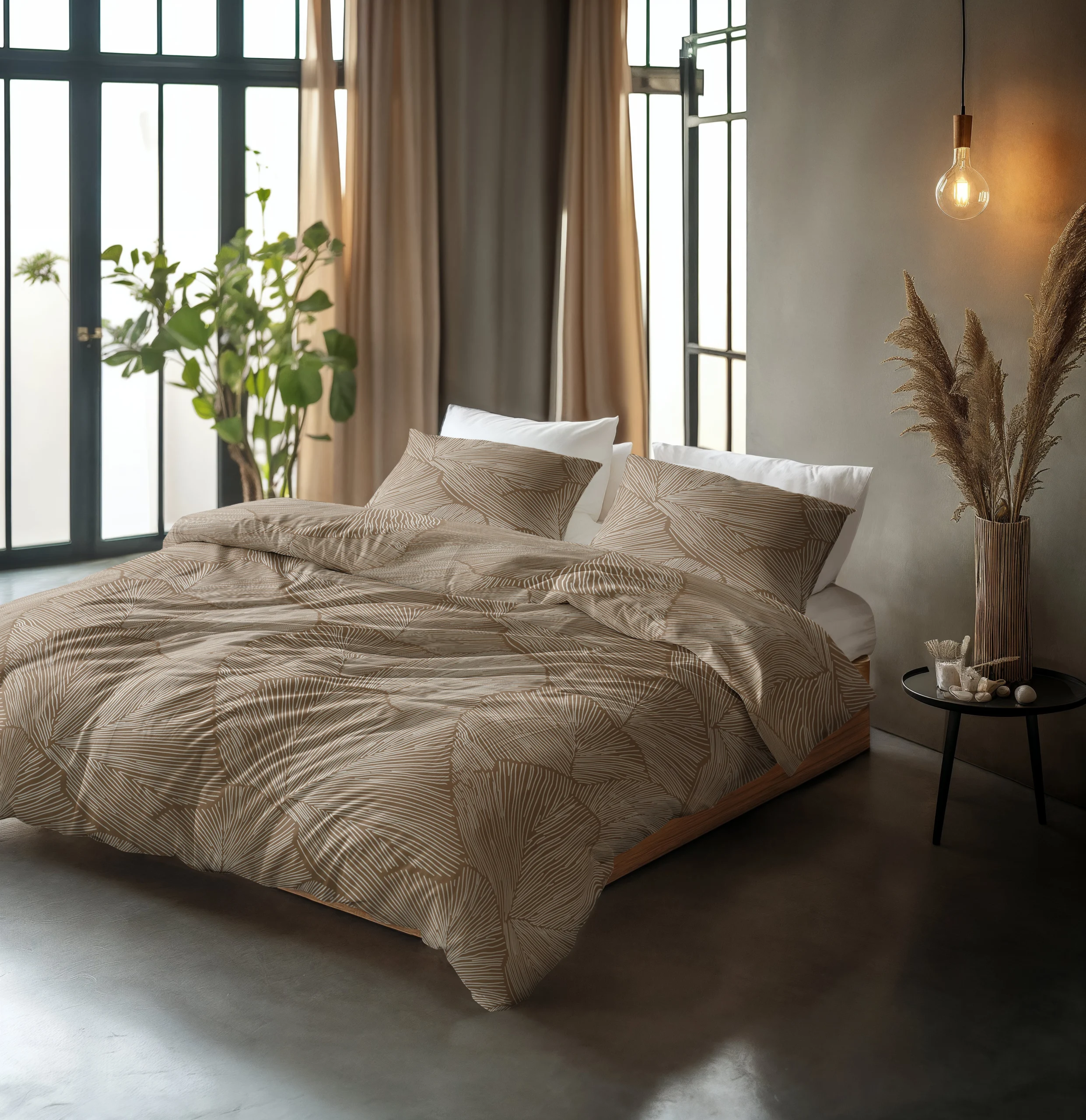 Sleeptime Amber Beige/bruin 240 x 200/220 cm
