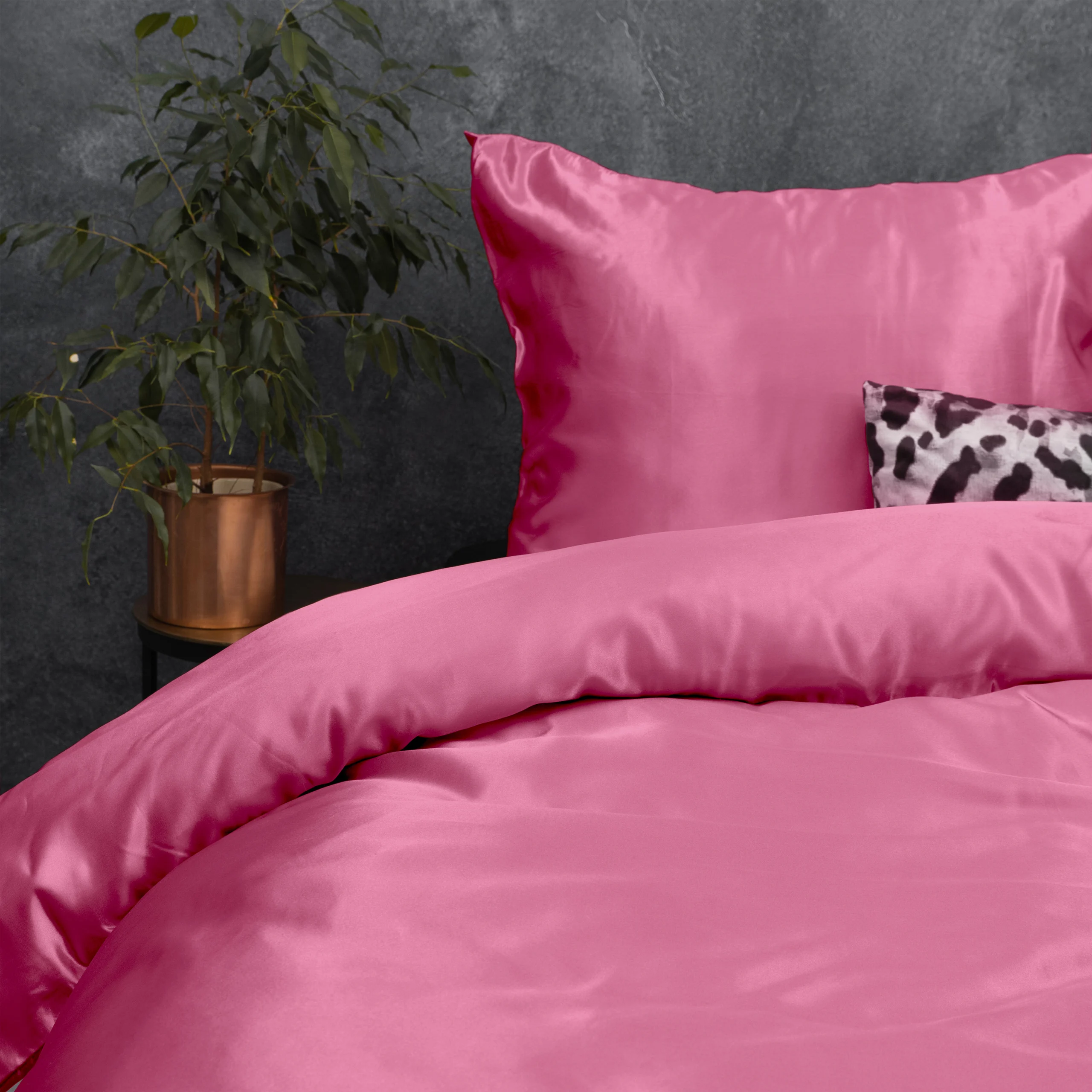 Sleeptime dekbedovertrek 200 x 220 cm van Microvezel, Fel Roze 200 x 200/220 cm