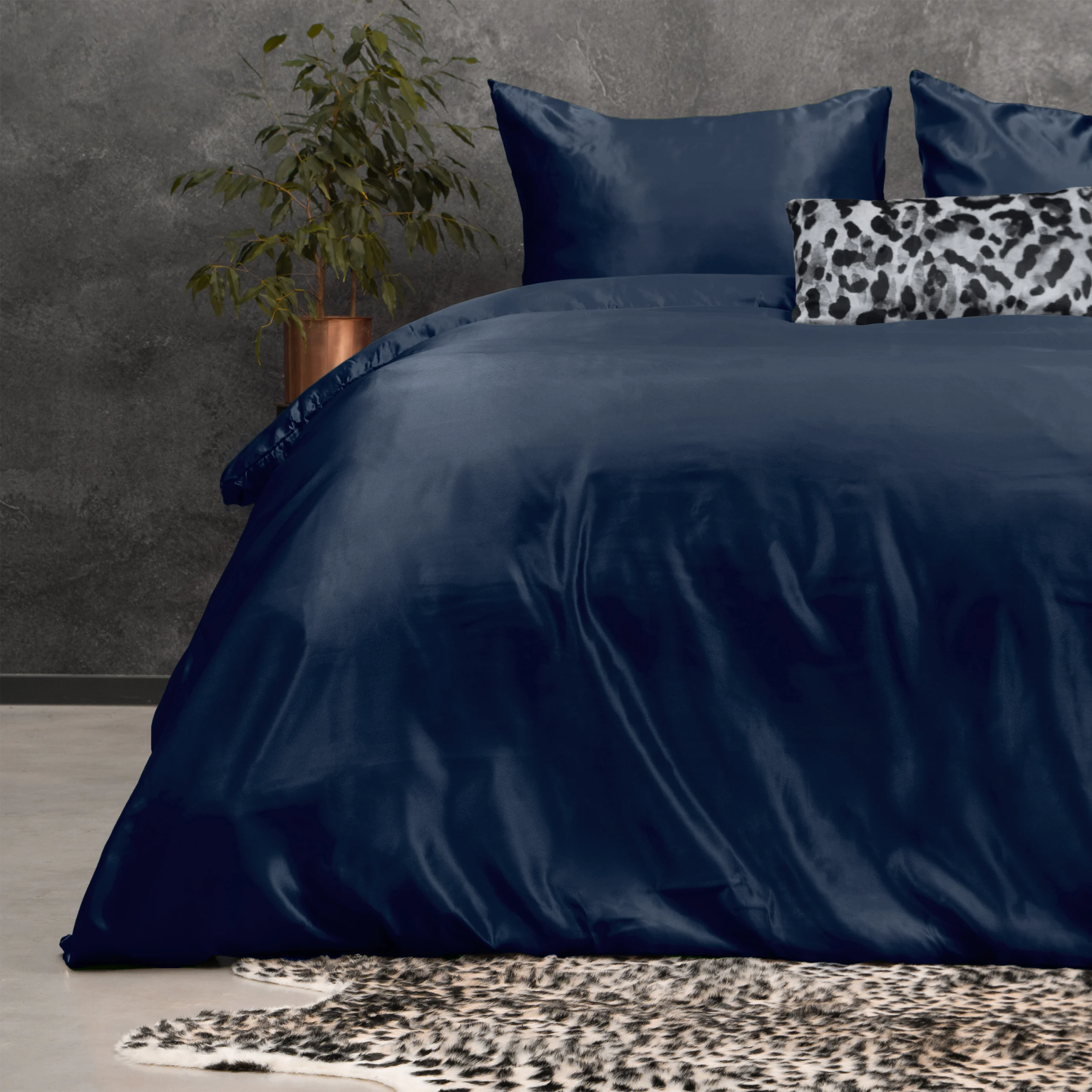Sleeptime dekbedovertrek 200 x 220 cm van Microvezel, Navy 200 x 200/220 cm