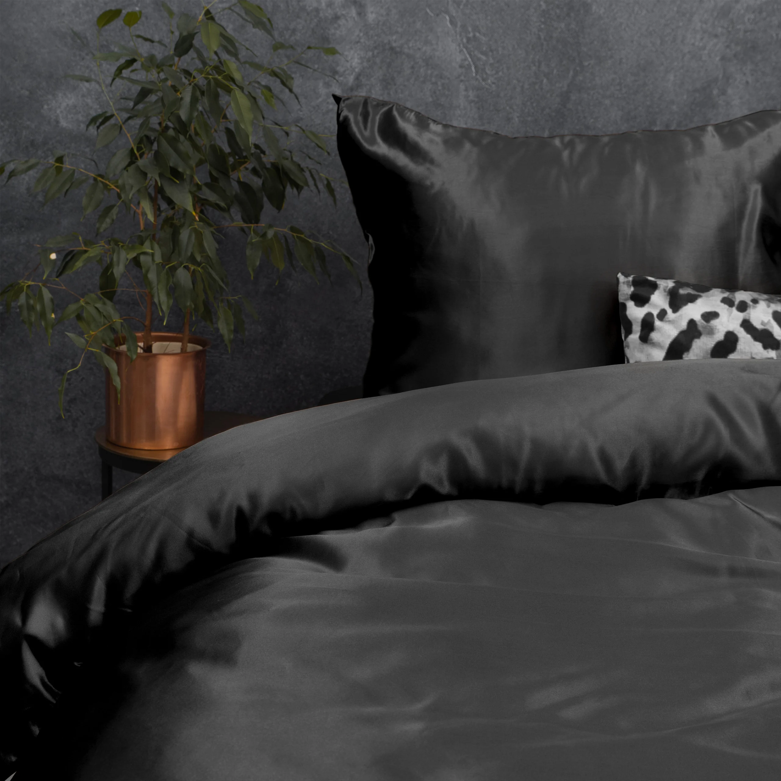 Sleeptime dekbedovertrek 240 x 220 cm van Microvezel, Zwart 240 x 200/220 cm