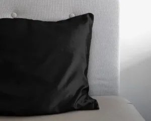 Sleeptime kussensloop Zwart cm - Zwart - 100% Micropercal glanssatijn