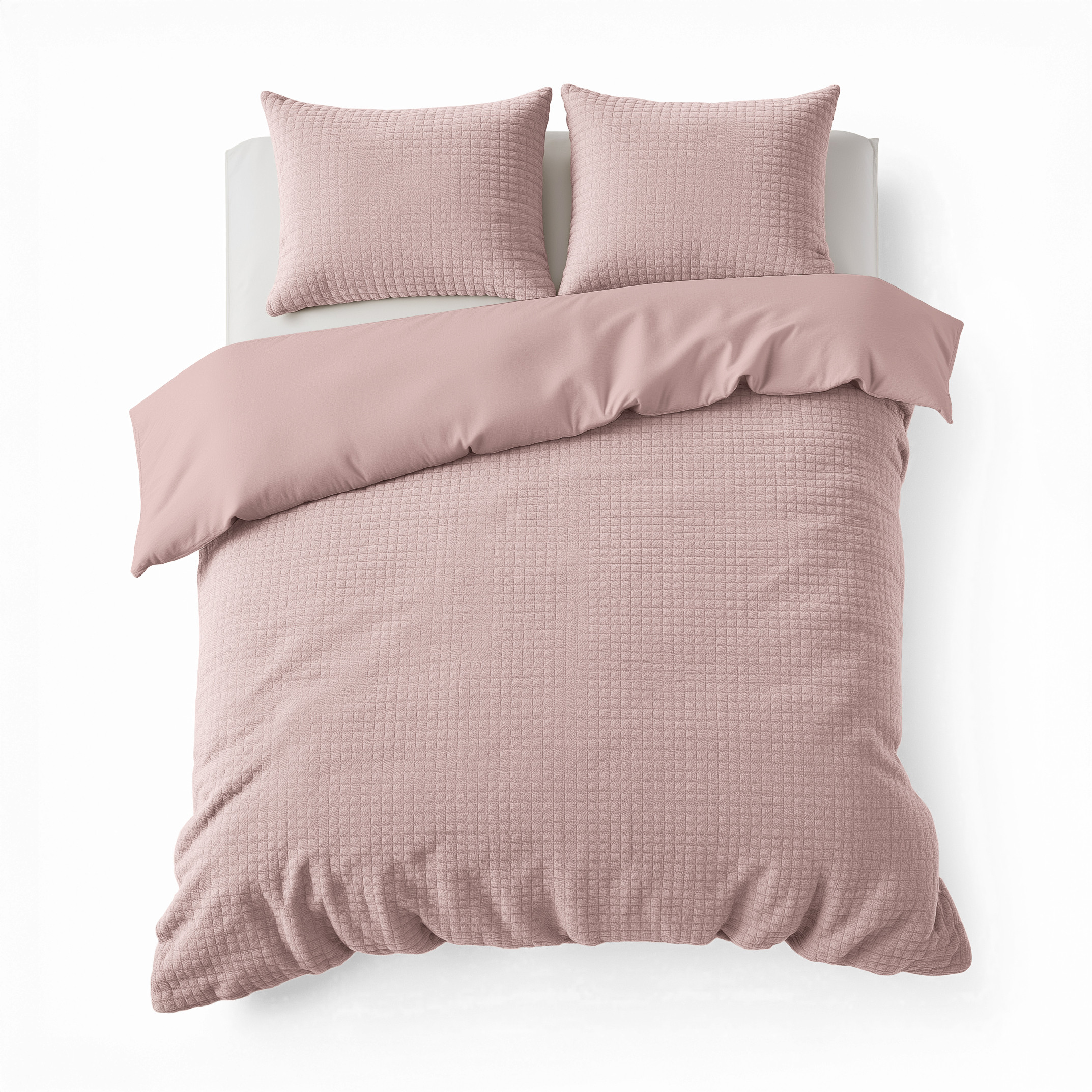 Sleeptime Check Teddy Roze 200 x 200/220 cm