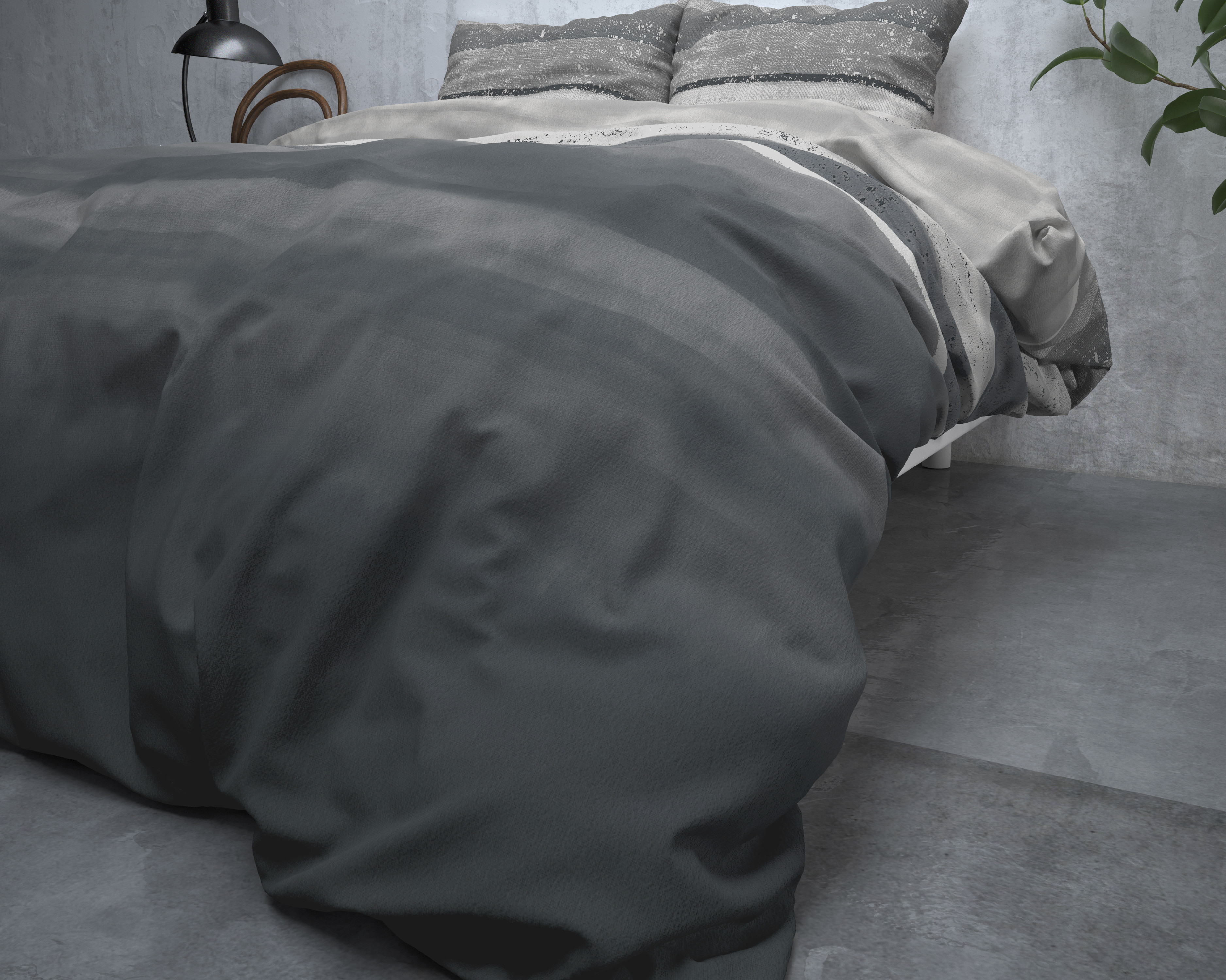 Sleeptime Flanel Marcus Grijs 200 x 220