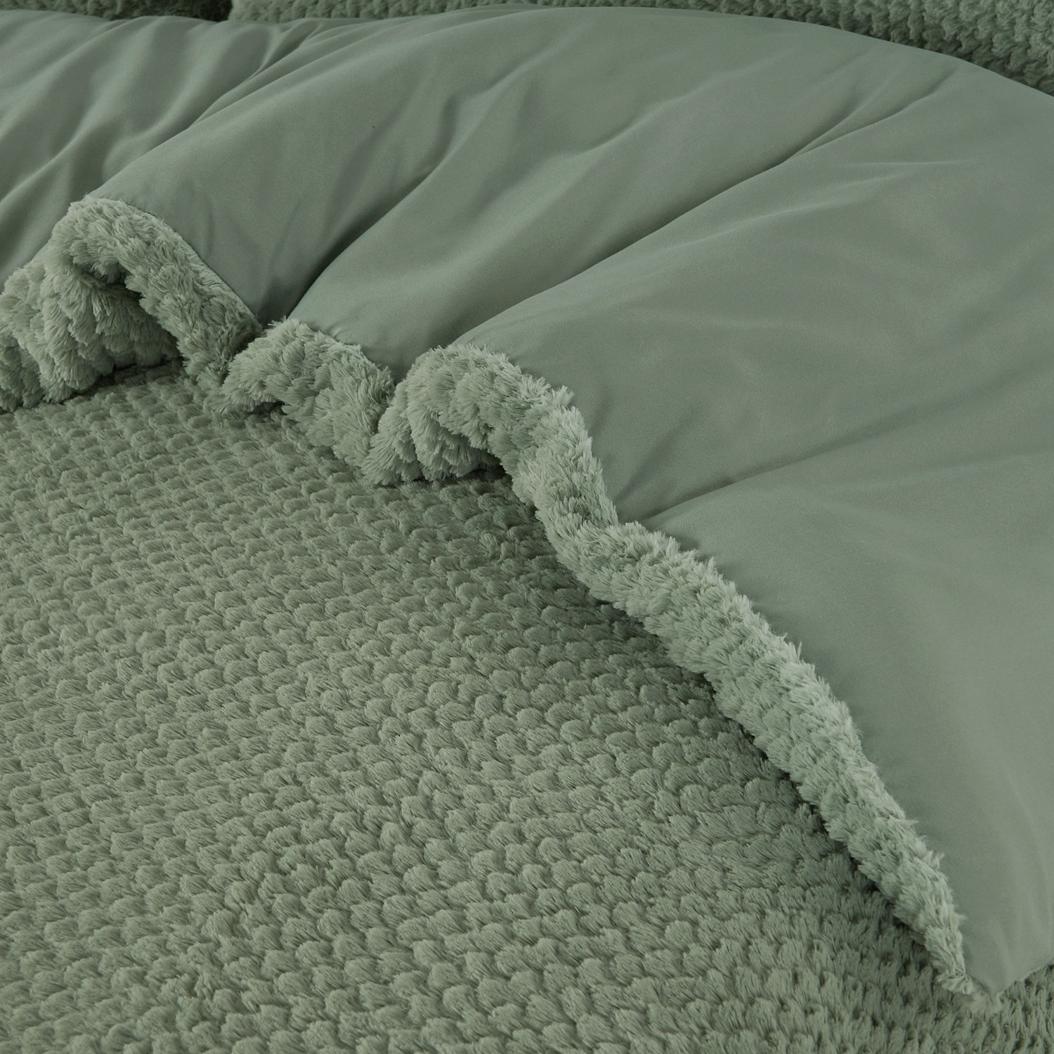 Sleeptime Fur Teddy Groen 200 x 220