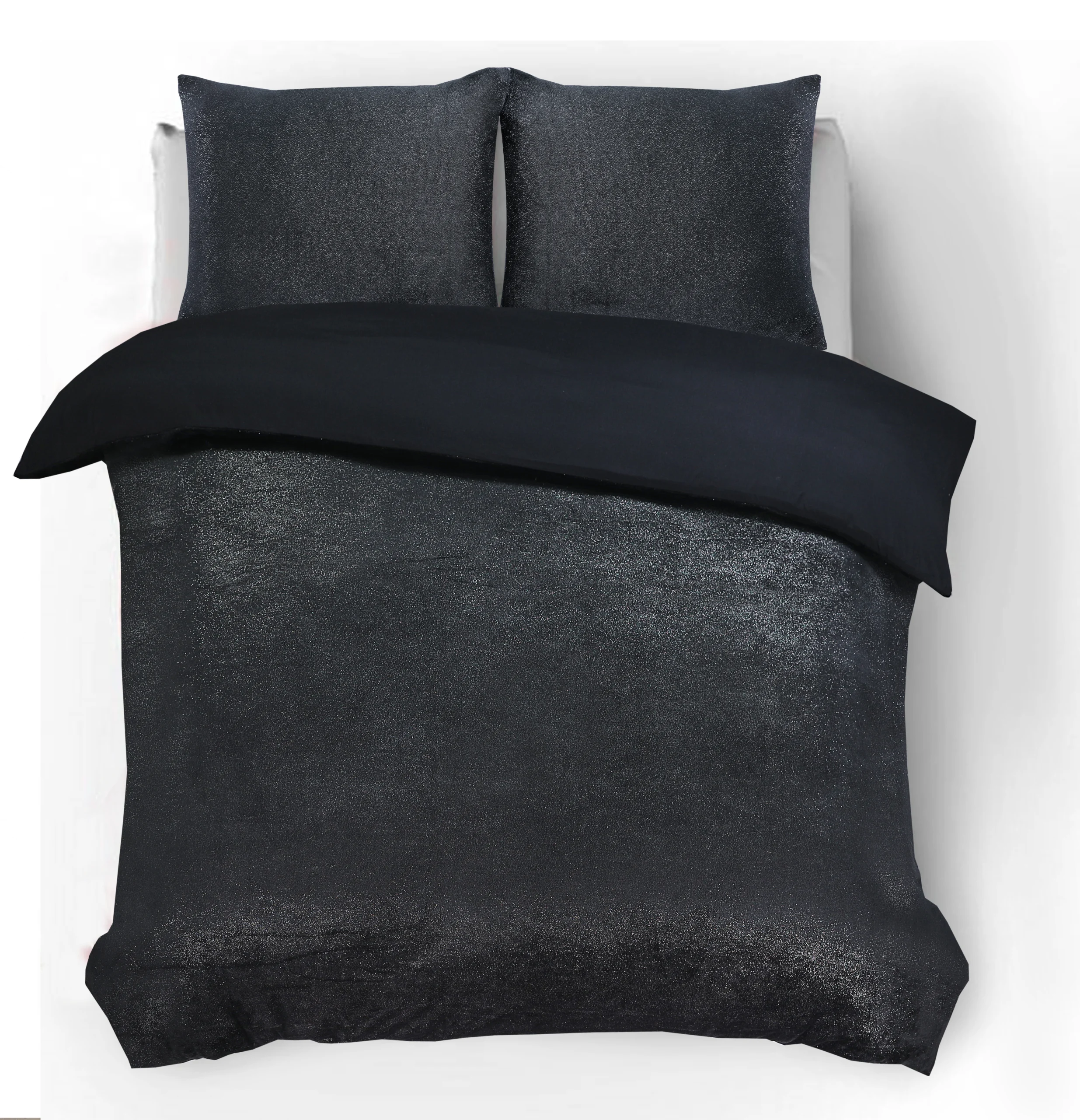 Sleeptime Glamour Flanel Deco Foil Zwart 140 x 200/220 cm