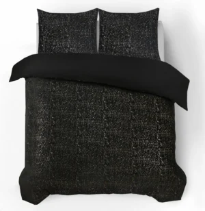 Sleeptime Glamour Flanel Sprankle Foil Zwart 140 x 200/220