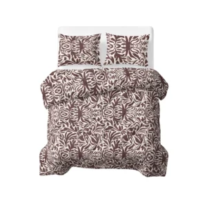 Sleeptime dekbed Denzo Rood/Bruin 240 x 200 Met Kusse - Rood/Bruin - 240 x 200 cm - 100% Polyester Microvezel
